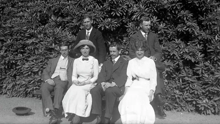 Framed Print : Group in gardens Framed Print : Group in gardens