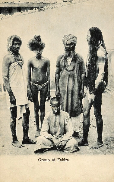 A Group of Hindu Indian Fakirs