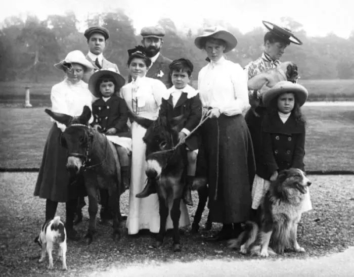 Framed Print : Group on the Lawn Denham Court, Denham, Buckinghamshire Framed Print : Group on the Lawn Denham Court, Denham, Buckinghamshire
