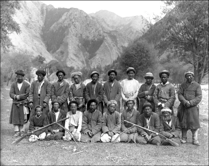 Framed Print : Group of local men, Kashgar, western China Framed Print : Group of local men, Kashgar, western China
