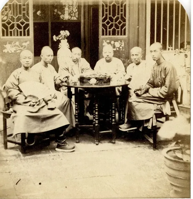 Framed Print : Group of Mandarins and Officers in the Yamun Framed Print : Group of Mandarins and Officers in the Yamun