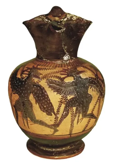 Framed Print : Group of men dresses up as birds. 500 AD. Ceramics Framed Print : Group of men dresses up as birds. 500 AD. Ceramics