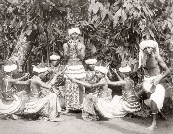 Framed Print : Group of native dancers, Ceylon (Sri Lanka) c. 1880 s Framed Print : Group of native dancers, Ceylon (Sri Lanka) c. 1880 s