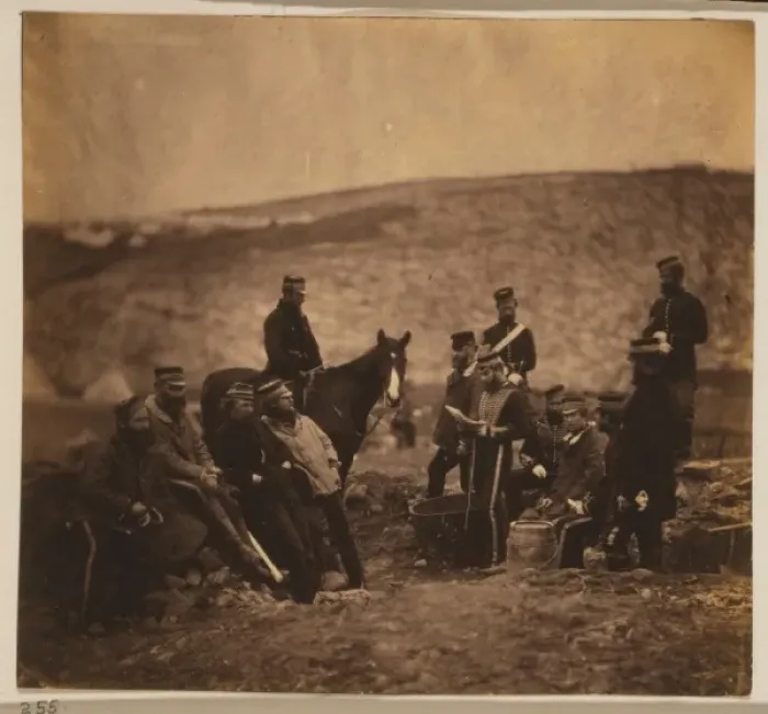 Framed Print : Group of officers, 8th Hussars