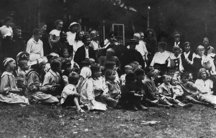 Framed Print : Group of orphaned children during Revolution, Russia Framed Print : Group of orphaned children during Revolution, Russia