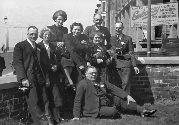 Framed Print : Group of people, Blackpool Framed Print : Group of people, Blackpool