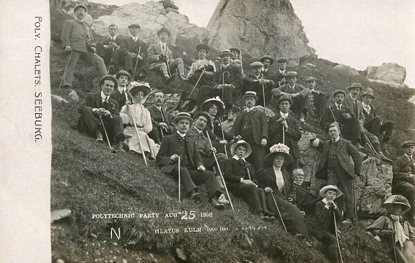 Group of people on Mount Pilatus, Switzerland