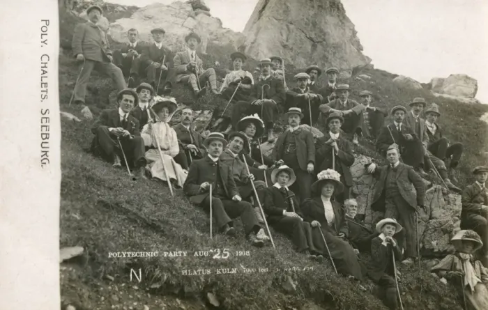 Framed Print : Group of people on Mount Pilatus, Switzerland Framed Print : Group of people on Mount Pilatus, Switzerland