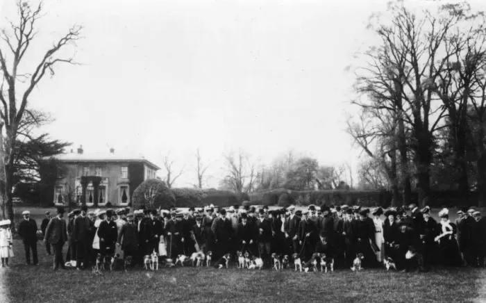 Framed Print : Group photo, beagles and owners, Worcester Park Framed Print : Group photo, beagles and owners, Worcester Park