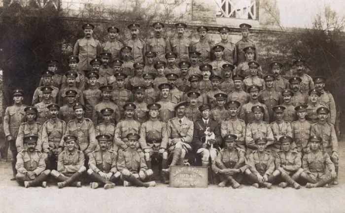 Framed Print : Group photo, Last British Camel Company, Sudan, WW1 Framed Print : Group photo, Last British Camel Company, Sudan, WW1