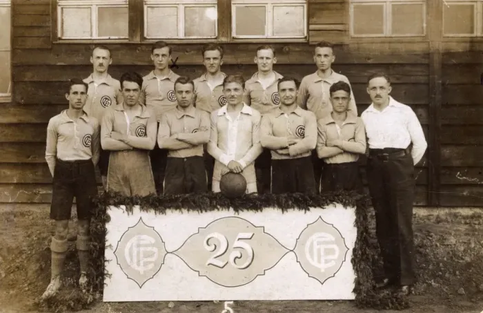 Framed Print : Group photo, CF Paris football team Framed Print : Group photo, CF Paris football team
