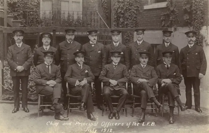 Framed Print : Group photo, Chief and Principal Officers of LFB Framed Print : Group photo, Chief and Principal Officers of LFB