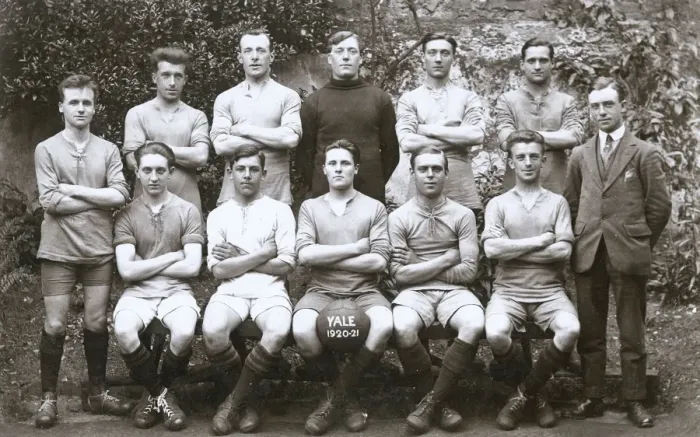 Framed Print : Group photo, football team, Yale 1920-21 Framed Print : Group photo, football team, Yale 1920-21