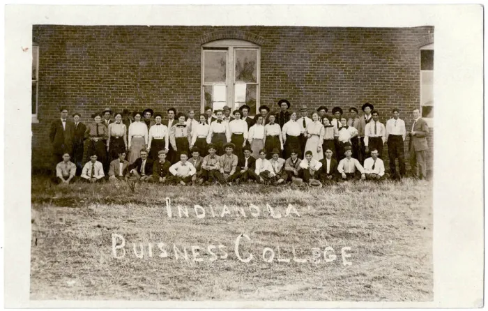 Framed Print : Group photo, Indianola Business College, Oklahoma, USA Framed Print : Group photo, Indianola Business College, Oklahoma, USA