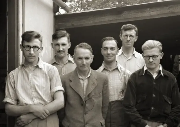 Framed Print : Group photo of six men Framed Print : Group photo of six men