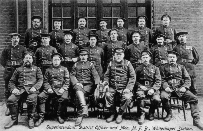 Framed Print : Group photo, men of Whitechapel Fire Station Framed Print : Group photo, men of Whitechapel Fire Station