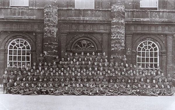 Group photo, RFC cadet squadron, Oxford, WW1