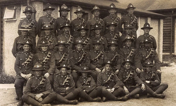 Group photo, Royal New Zealand Artillery, WW1