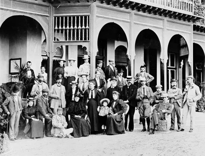 Framed Print : Group photo, Santa Catalina Hotel, Canary Islands Framed Print : Group photo, Santa Catalina Hotel, Canary Islands