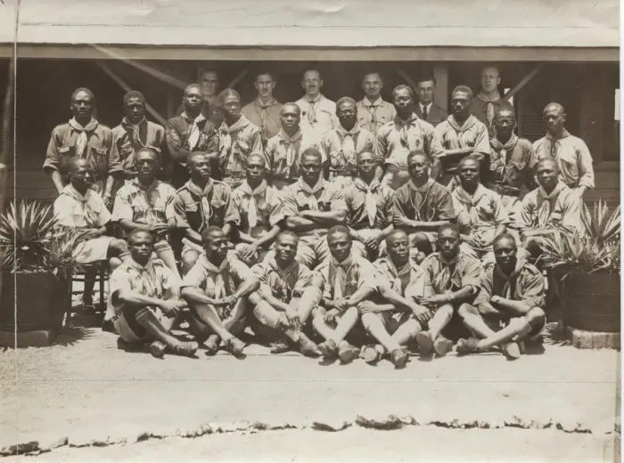 Framed Print : Group photo of scouts at conference, Ghana, West Africa Framed Print : Group photo of scouts at conference, Ghana, West Africa