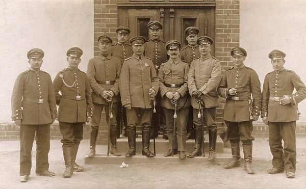 Group photo, Warthelager training camp, Germany, WW1