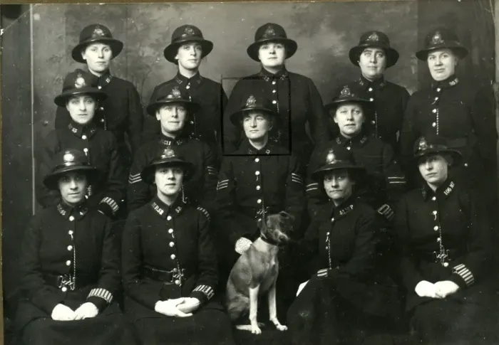 Framed Print : Group photo, women police officers, London Framed Print : Group photo, women police officers, London