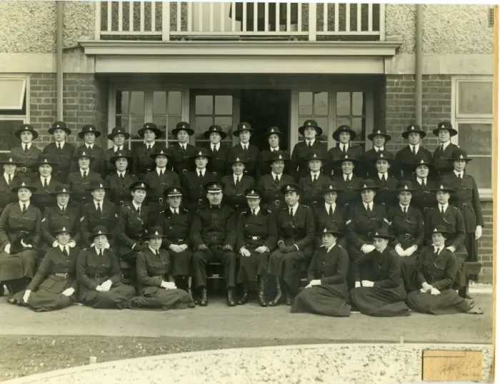 Framed Print : Group photo, women police officers in uniform, WW1 Framed Print : Group photo, women police officers in uniform, WW1