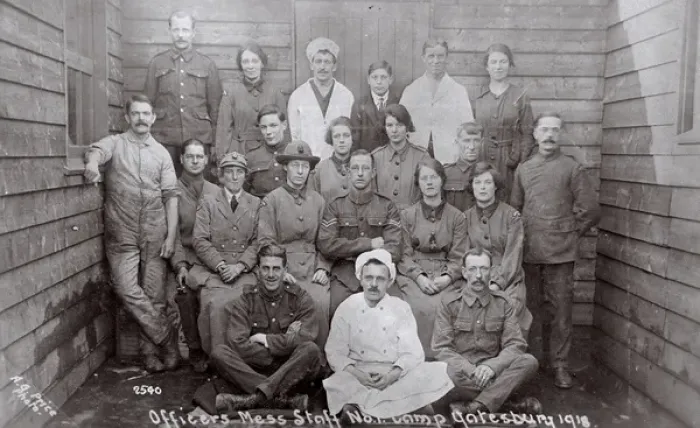 Framed Print : Group photo, Yatesbury Camp, near Calne, Wiltshire, WW1 Framed Print : Group photo, Yatesbury Camp, near Calne, Wiltshire, WW1