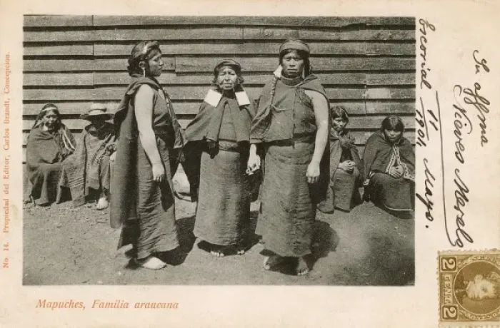 Framed Print : A Group of related Mapuche Indian Women Framed Print : A Group of related Mapuche Indian Women