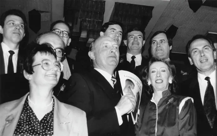 Framed Print : Group of smiling Labour politicians Framed Print : Group of smiling Labour politicians