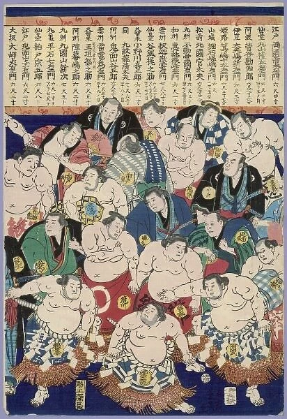 Group of Sumo Wrestlers