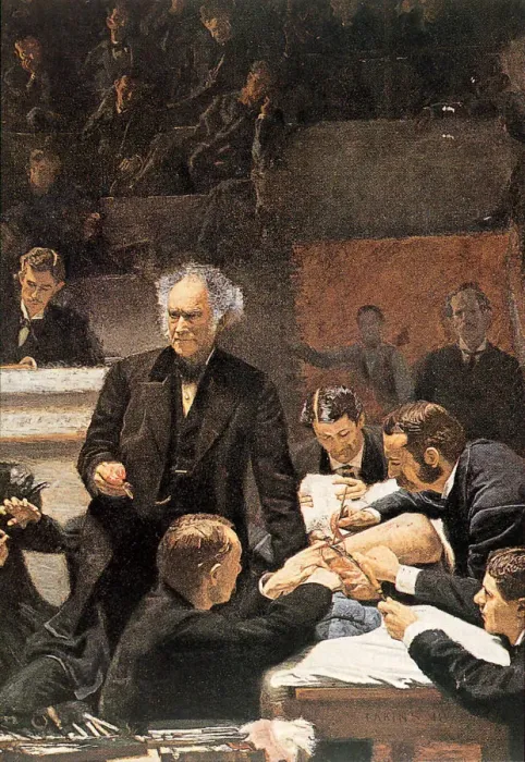 Framed Print : Group at Surgery Date: 1875 Framed Print : Group at Surgery Date: 1875