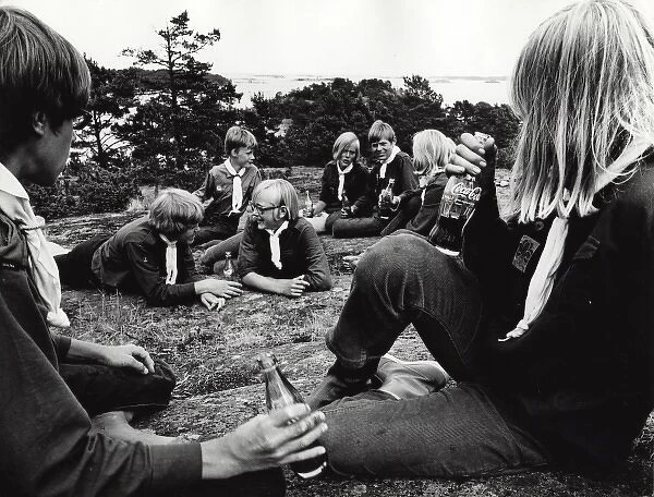 A group of Swedish scouts