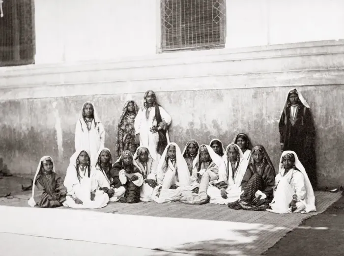 Framed Print : Group of women from Cashmere, Kashmir, india, 1860 s Framed Print : Group of women from Cashmere, Kashmir, india, 1860 s