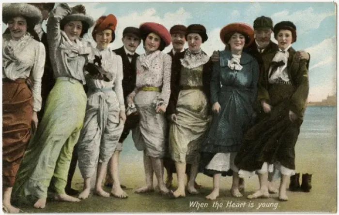 Framed Print : A group of young people having fun at the seaside Framed Print : A group of young people having fun at the seaside