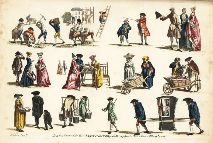 Framed Print : Groups of 18th century figures by Anthony Walker Framed Print : Groups of 18th century figures by Anthony Walker
