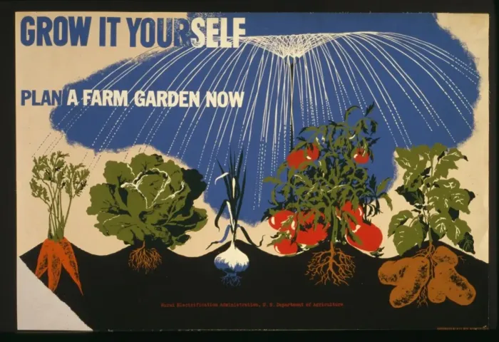 Framed Print : Grow it yourself Plan a farm garden now Framed Print : Grow it yourself Plan a farm garden now