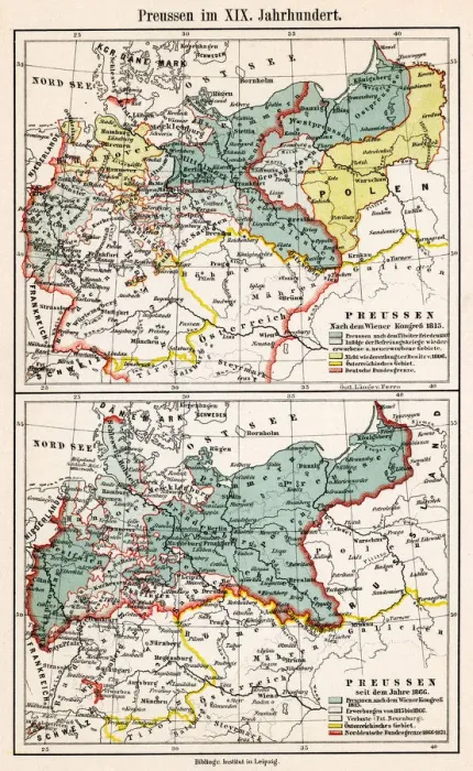 Framed Print : GROWTH OF PRUSSIA / MAP Framed Print : GROWTH OF PRUSSIA / MAP