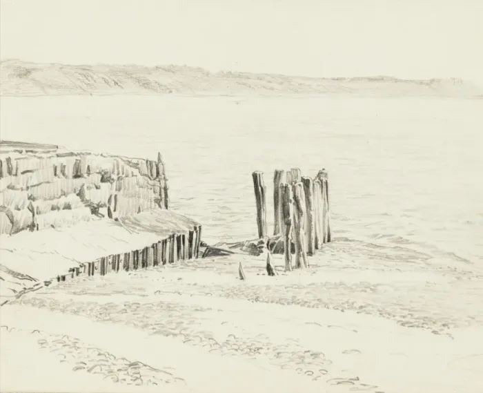 Framed Print : Groynes on the seashore Framed Print : Groynes on the seashore