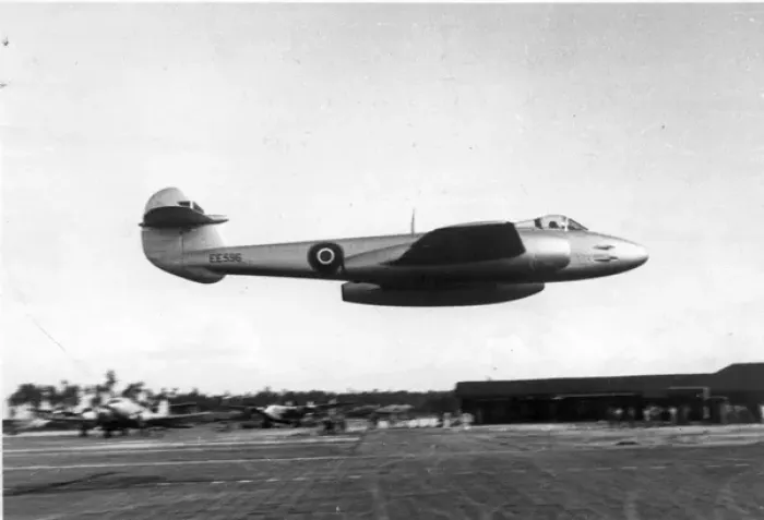 Framed Print : Grp Capt Bird Wilson beats up the aerodrome at Changi Framed Print : Grp Capt Bird Wilson beats up the aerodrome at Changi