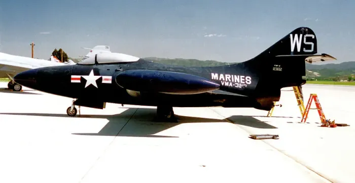 Framed Print : Grumman F9F-2 Panther 123652 Framed Print : Grumman F9F-2 Panther 123652