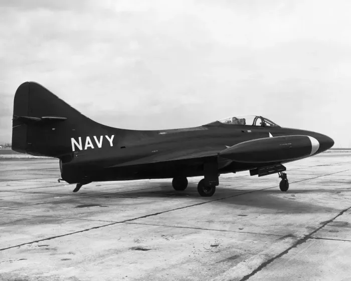 Framed Print : Grumman F9F-2P Panther Framed Print : Grumman F9F-2P Panther