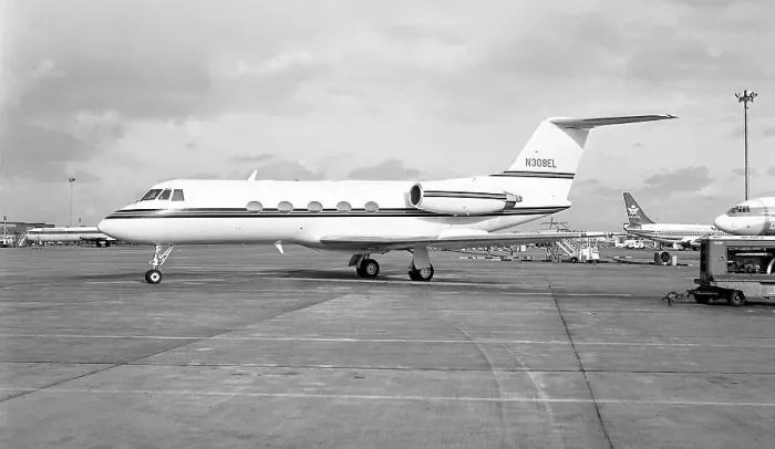 Framed Print : Grumman G-1159 Gulfstream II N308EL Framed Print : Grumman G-1159 Gulfstream II N308EL