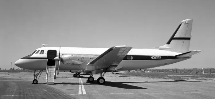 Framed Print : Grumman Gulfstream I N305K