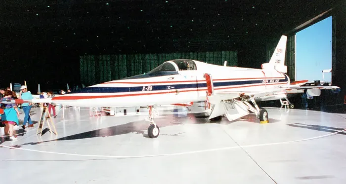 Framed Print : Grumman X-29 82-003 - NASA 049 Framed Print : Grumman X-29 82-003 - NASA 049