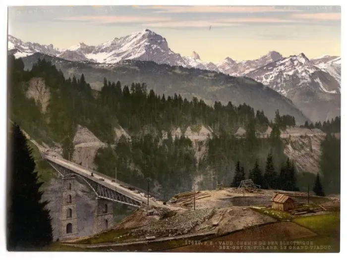 Framed Print : Gryon, the Grand Viaduct, Nand, Canton of, Switzerland Framed Print : Gryon, the Grand Viaduct, Nand, Canton of, Switzerland