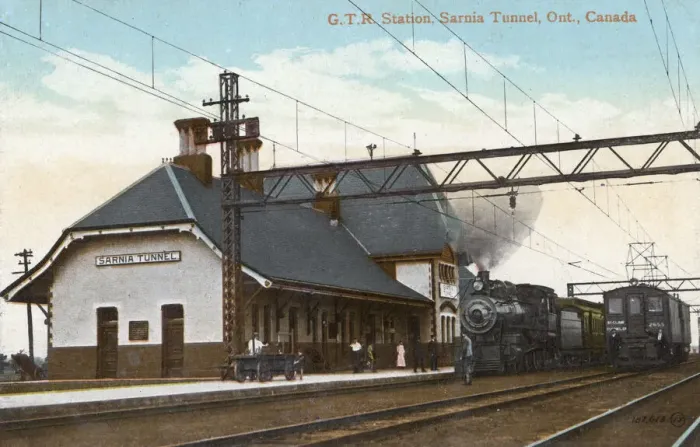 Framed Print : GTR Station, Sarnia Tunnel, Ontario, Canada Framed Print : GTR Station, Sarnia Tunnel, Ontario, Canada