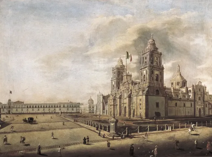 Framed Print : GUALDI, Pedro (1809-1857). The Catedral Metropolitana