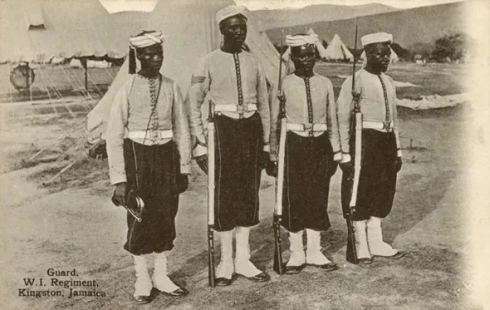 Framed Print : Guards - West Indian Regiment - Kingston, Jamaica Framed Print : Guards - West Indian Regiment - Kingston, Jamaica