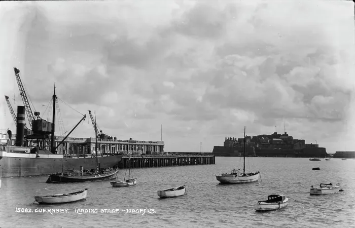 Framed Print : Guernsey Landing Stage Framed Print : Guernsey Landing Stage